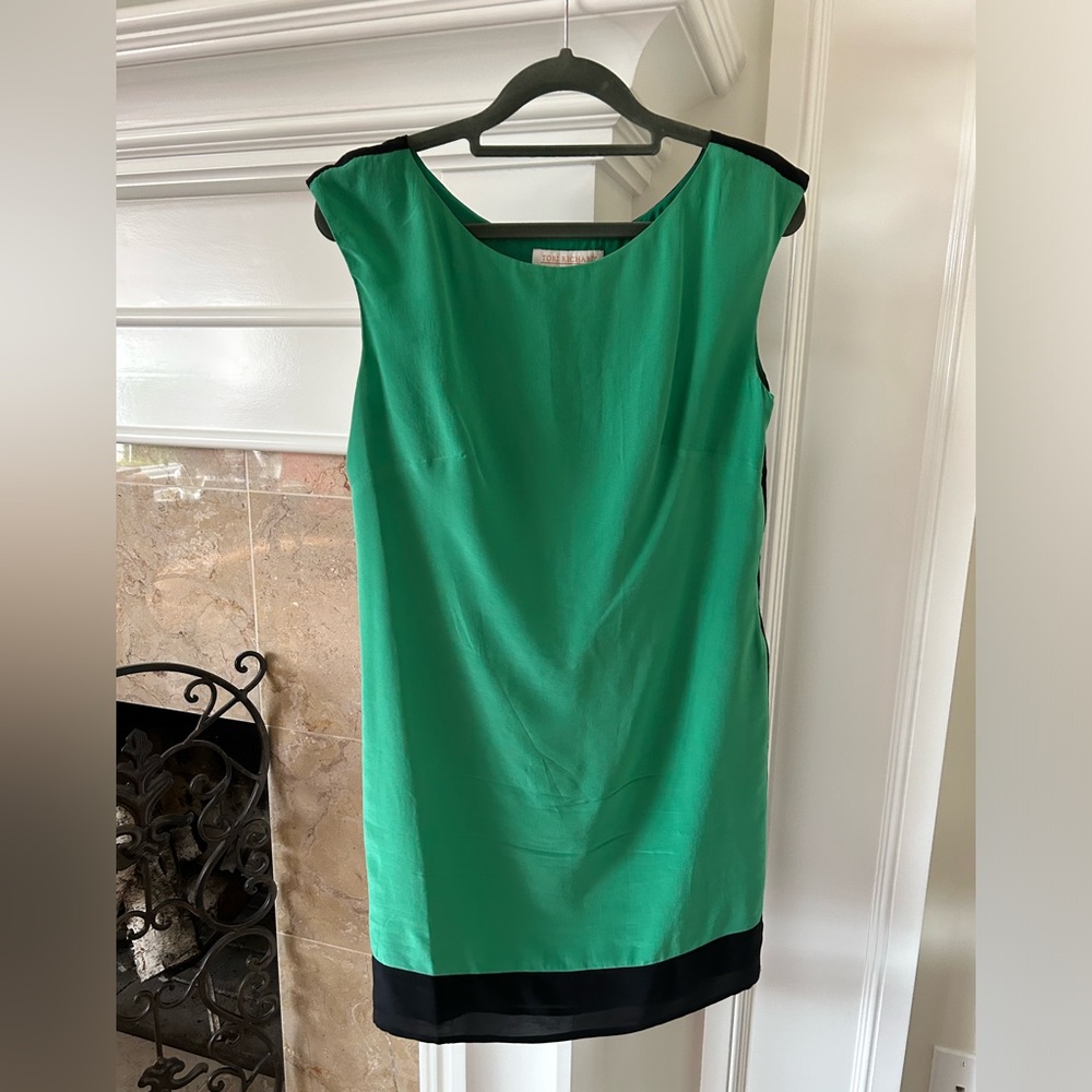 Tori Richard Green and Black Dress